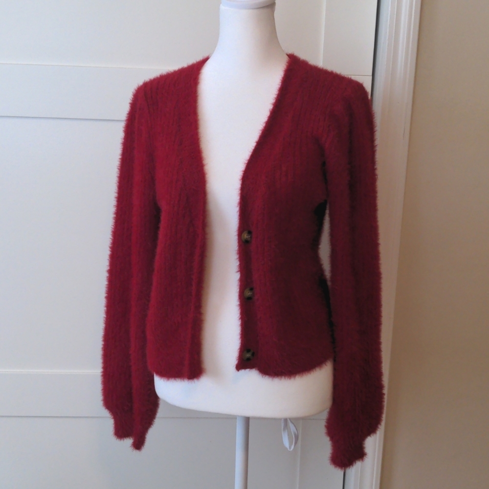 Lulu's Red Cardigan Size M